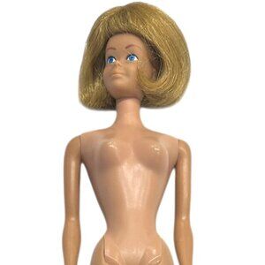Vintage Midge Doll ©1962 Mattel Calif USA Early Barbie Era Nude Stiff Legs Hair